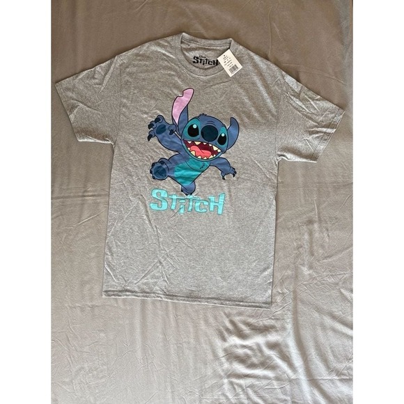 Disney Other - Disney Stitch Mens Gray Graphic T-Shirt Lilo & Stitch DH887GL1 Size M NWT